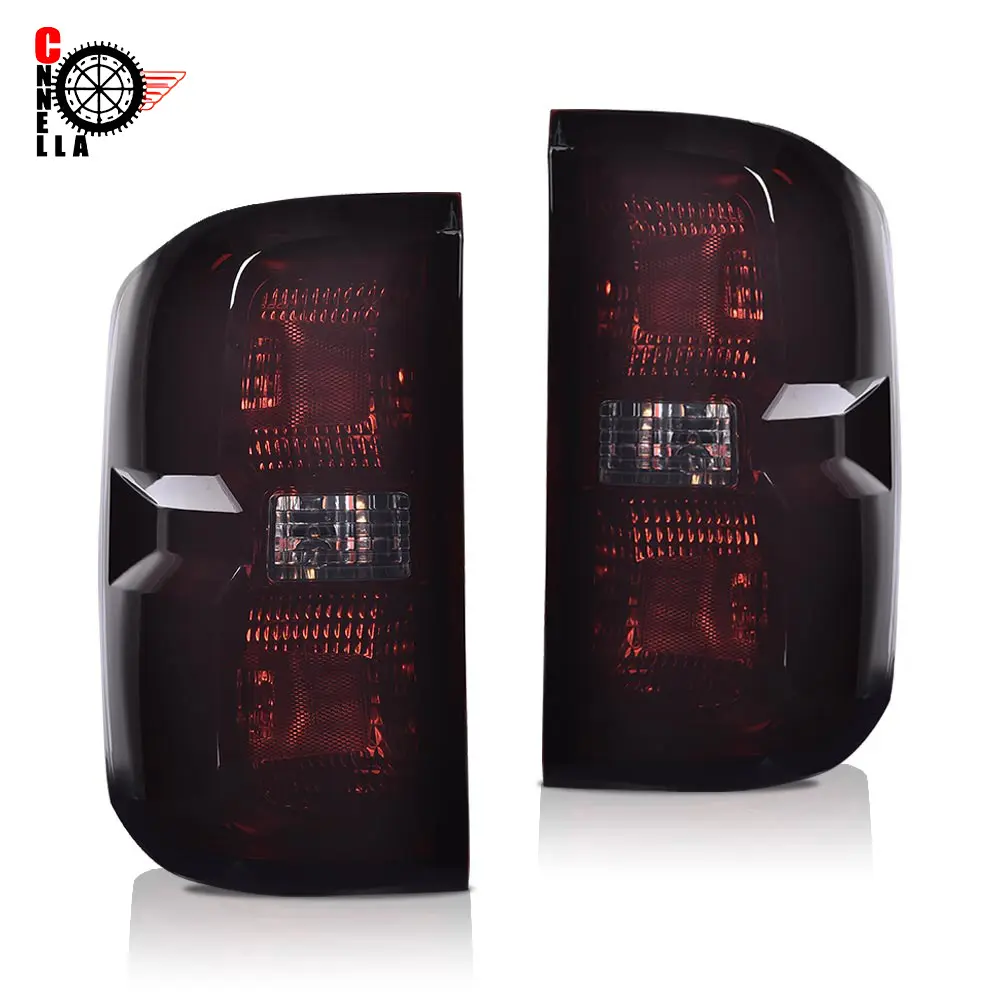 Tail Lights Brake Taillamp Red LED Fit For 2014-2019 Chevy Silverado with w/Wiring Harness