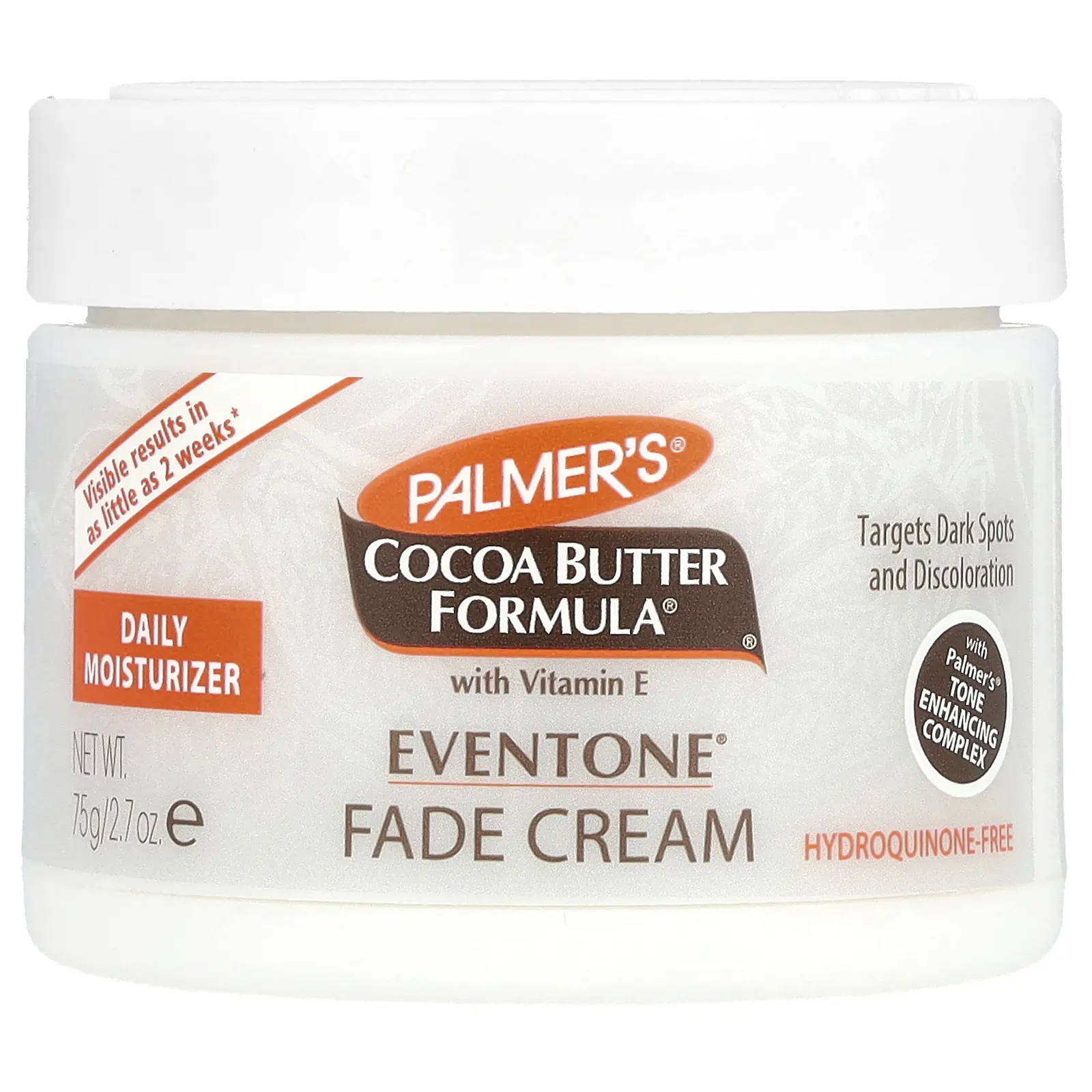 Palmer's Coconut Butter Formula® with Vitamin E, Eventone® Fade Cream, 2.7 oz (75 g) Palmer's Coconut Butter Formula® with Vitamin E, Eventone® Fade Cream, 2.7 oz (75 g)