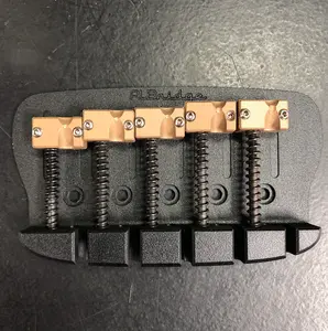 AlBridge Parts MQC518 5-String Quick Release Bridge for Fender Jazz/Precision Bass Satin Black