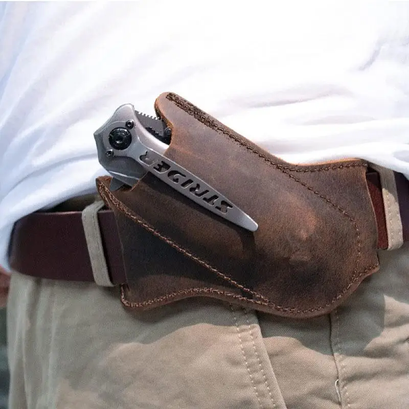 Outdoor Foldable Knife Case, Waist Hanging Tactical Tool Bag, Multifunctional Knife Bag for Outdoor Camping, Knife Not Included