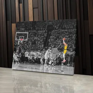 Tyrese Haliburton buzzer-beater vs. Thunder - Pacers Wall Art Home Decor Poster Print Unframe Print