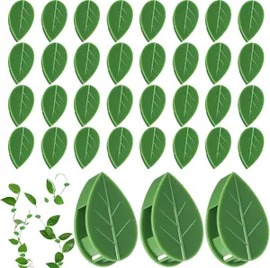 Plant Wall Clips 60 Pcs Plant Climbing Wall Fixture Clips Wall Vines Fixing Clips with 72 Adhesive Stickers Self-Adhesive Plant Fixer Vine Support and Indoor