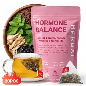 Hormone Balance Tea for Women, Organic Blend Hormone Bliss Tea Natural Relief, PCOS Support Herbal Tea, Menstrual Cycle & PMS Support with Kidney Health Tea Herbal Formula,Calm Balancing Tea Beverage