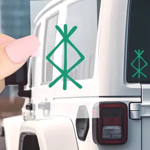 Protection Symbol, Rune - Vinyl - Decal - Travel Protection, Car Decal, Water Bottle Decal A