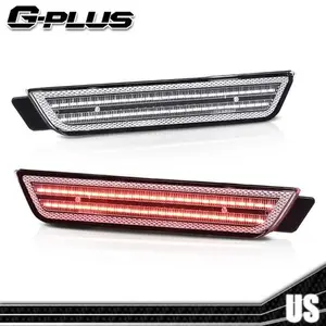 Fit For 10-15 Camaro Rear Amber+Red Clear LED Fender Side Marker Lamp Side Lights