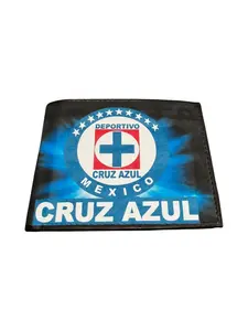 Billetera Cruz Azul de Piel Cartera Leather Wallet Cruz Azul