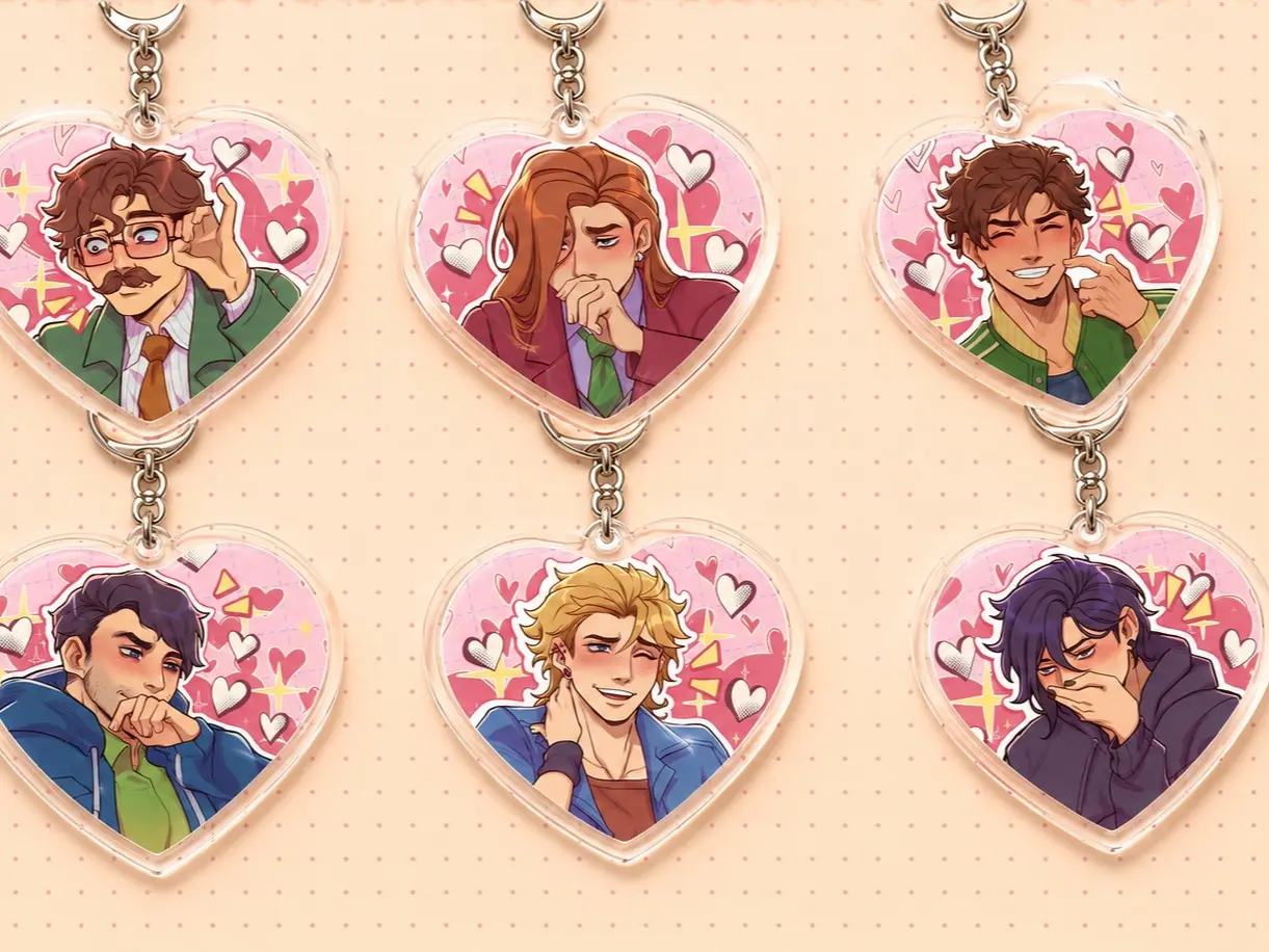 Stardew Valley Bachelors Heart Acrylic Keychain, Great For Daily Use Or As Thoughtful Little Gifts For Your Friends And Yourself
