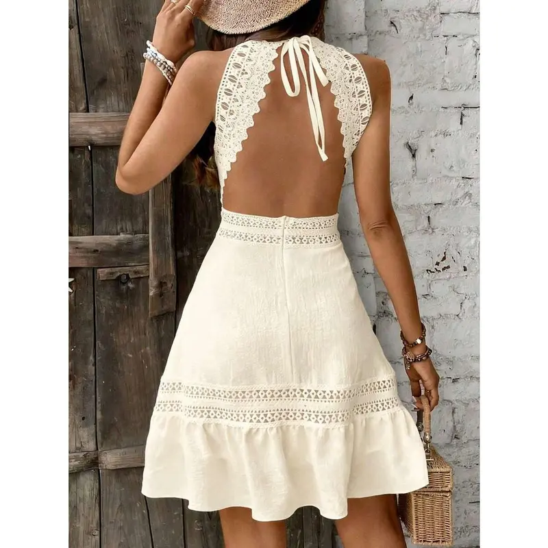 asymmetrical dress hem lace - TikTok Shop