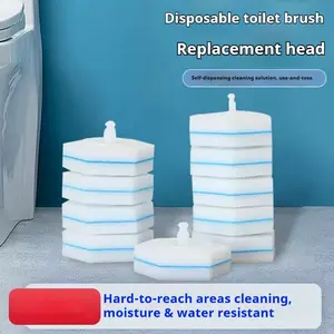 Super Useful Toilet Brush Replacement Head Set, High-Quality Disposable Cleaning Brushes, Easy to Use, Perfect for Bathroom Hygiene, Toilet Bowl Cleaners