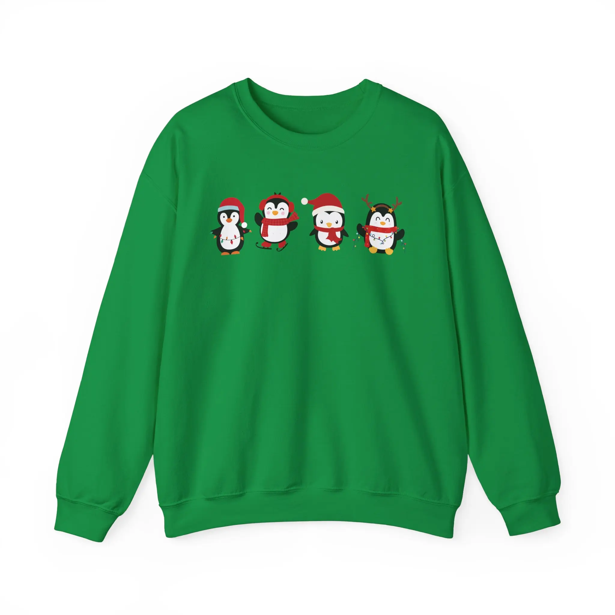 Christmas Penguin Sweatshirt, Holiday Penguin Jumper, Cute Penguin Crewneck, Winter Animal Pullover, Festive Sweatshirt
