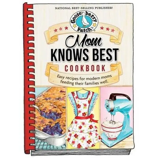 USED Book - Mom Knows Best Cookbook by Gooseberry Patch (Hardcover) - english