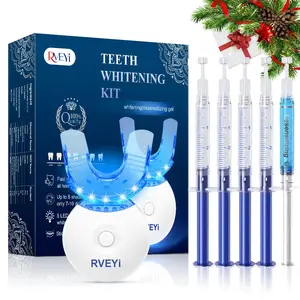 Smart Teeth Care Kit, 1 Box LED Teeth Light with 5 Tooth Care Gel & 1 Oral Tray, Gentle Teeth Cleaning Tool for Daily Use