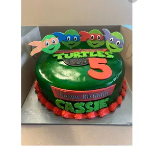 Fondant ninja turtle toppers