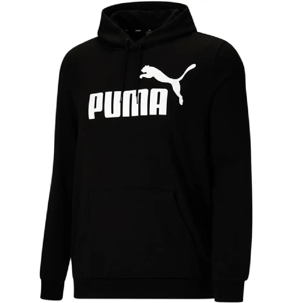 Men's Puma Essentials Big Logo Black Fleece Hoodie