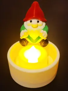 Gnome by the Fire: 3D Printed LED Candle Holder Ornament