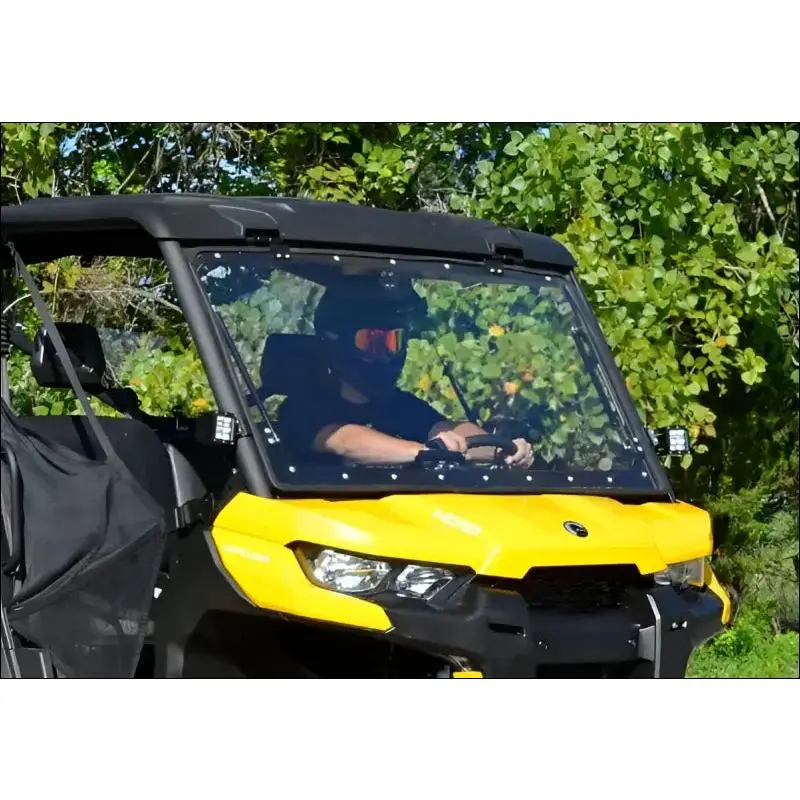 SuperATV Can-Am Defender Scratch Resistant Flip Windshield