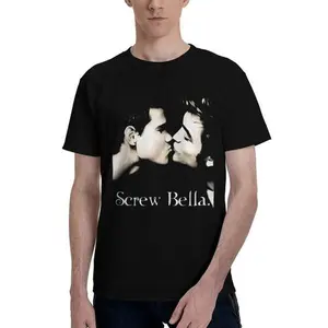 Movie Series Twilight Saga Jacob Black and Edward Cullen Spiral Bella Humorous Shirt Unisex Casual Cotton Shirt Graphic Tee