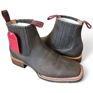 Quincy Men's Short Rodeo Boot Chocolate