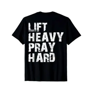 [100% Cotton] Christian Gym T-Shirt Black Perfect Gift For Faithful Workout Enthusiasts  Golf Gift T-Shirt For Men and Women