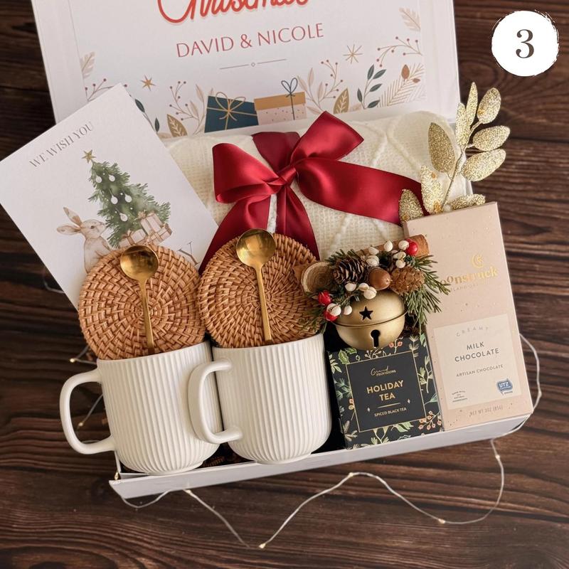 Winter gift basket, cozy christmas gift box, holiday gift box, gift box christmas, Gift for colleagues