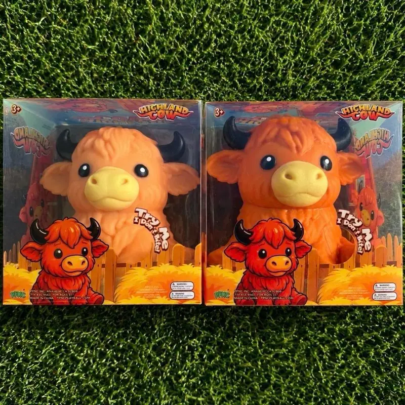 Highland cow squeezy squish toy