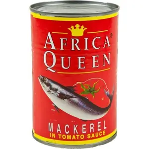 Africa Queen Mackerel in Tomato Sauce 425g - (Pack of 3)