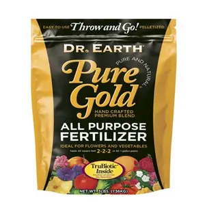 212 MAIN Dr Earth 3 lbs Multi-Use Pure Gold All-Purpose Fertilizer for Home Improvement & Garden Supplies, Garden Soil Applications, Handcrafted, Throw & Go