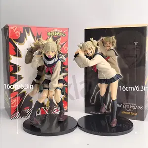 MHA Anime Toga Himiko Figurine Standing Action Figure Collection Anime Doll Toys PVC Model Boy Girl Fans Gift 15cm