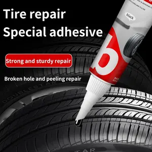 Rapid Tire Repair Glue Set, Quick-Durable Solution for Car & Bike Tyres, Universal Fit Design, Easy Application Process, Includes Tools