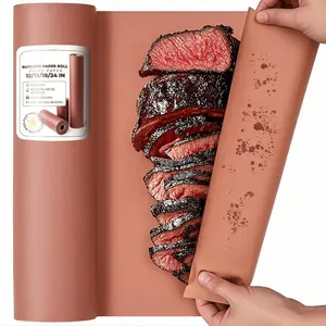 Pink Butcher Paper Roll 12" x 1800" (150') for Smoker BBQ Grilling Smoking Meat Unbleached Uncoated Unwaxed (Pink, 12" x 150')