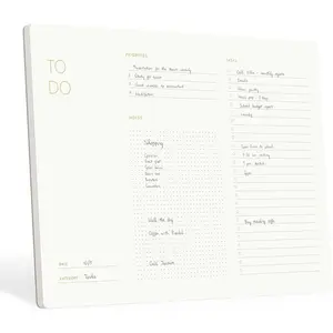Elegant  Notepad with  Pad Feature, 11.22" x 7.87", 50 -Off Sheets,  Foiled, Daily Planning,   Planner, FSC(TM) Certified  Notebook for Work