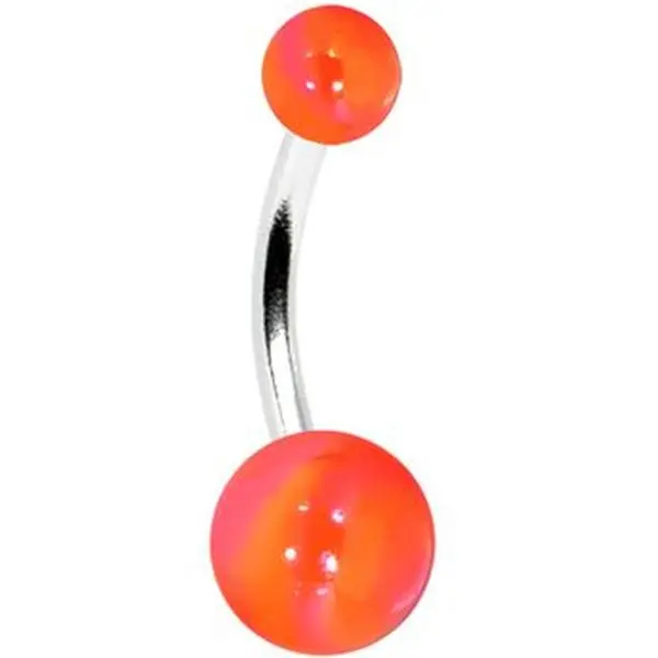 Metallic Belly Ring Orange Metallic Belly Ring Orange