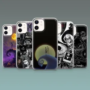 Nightmare Before Christmas Phone Case Tim Burton Cover, Gift, Phone Case for iPhone X 11 12 13 14 15 16 & Samsung S21 S22 S23 S24