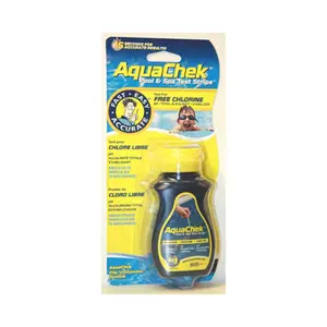 HydroQuip  AquaChek Chlorine 4-in-1 Water Testing Strips, Yellow