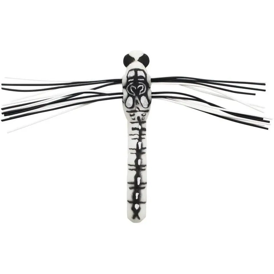 Lunkerhunt Dragonfly Fishing Lures | Most Realistic Weedless Fishing Lure | Great Top Water Fishing Lure with Double Skirted Wings | Perfect for Bass, Trouth and Pike, Weedless Bait