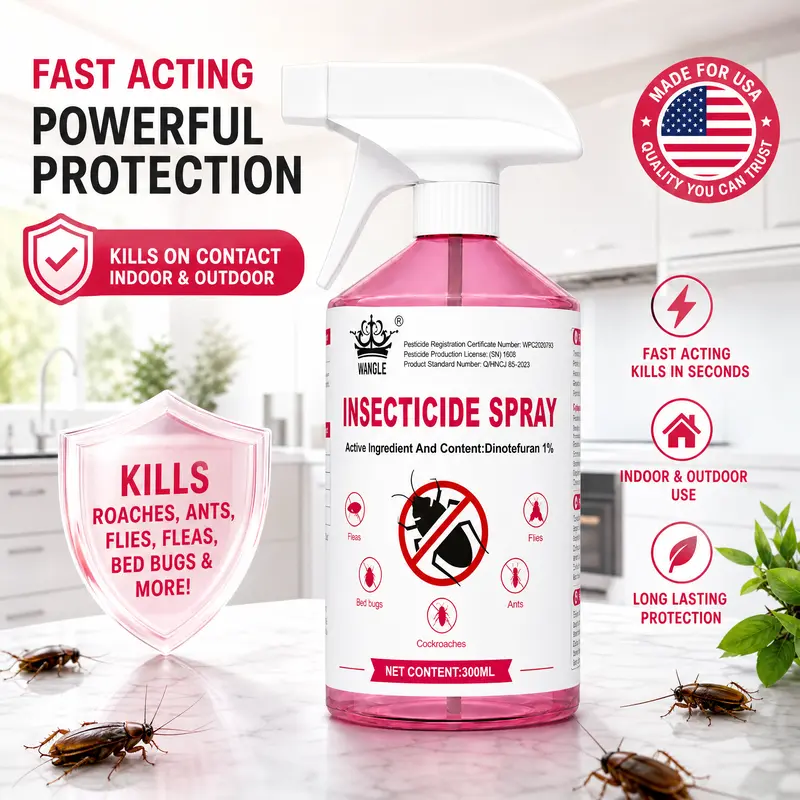 Effective Pest Control Solution for Cockroaches &Otherinsects User-Friendly & Versatile Usage Kills RoachesDead