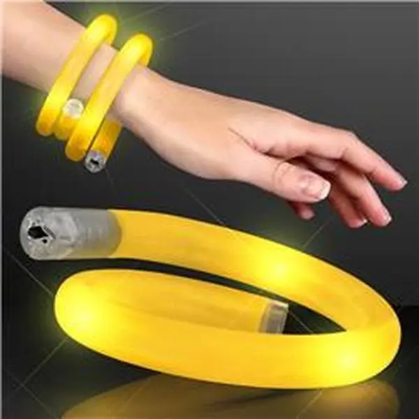 Blinkee 1145036 Unisex Light-Up Glow Plastic Tube Bracelet, Yellow, One Size, for Outdoor Sports