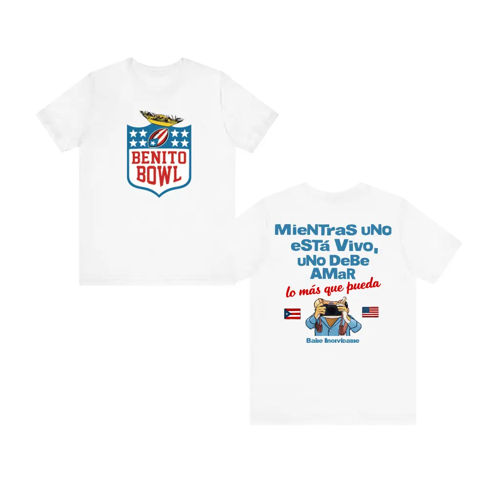 Baile Inolvidable Benito Bowl  Shirt, Latin Music Shirt, Music Lover Shirt, 100% Cotton Unisex Shirt For Man And Woman