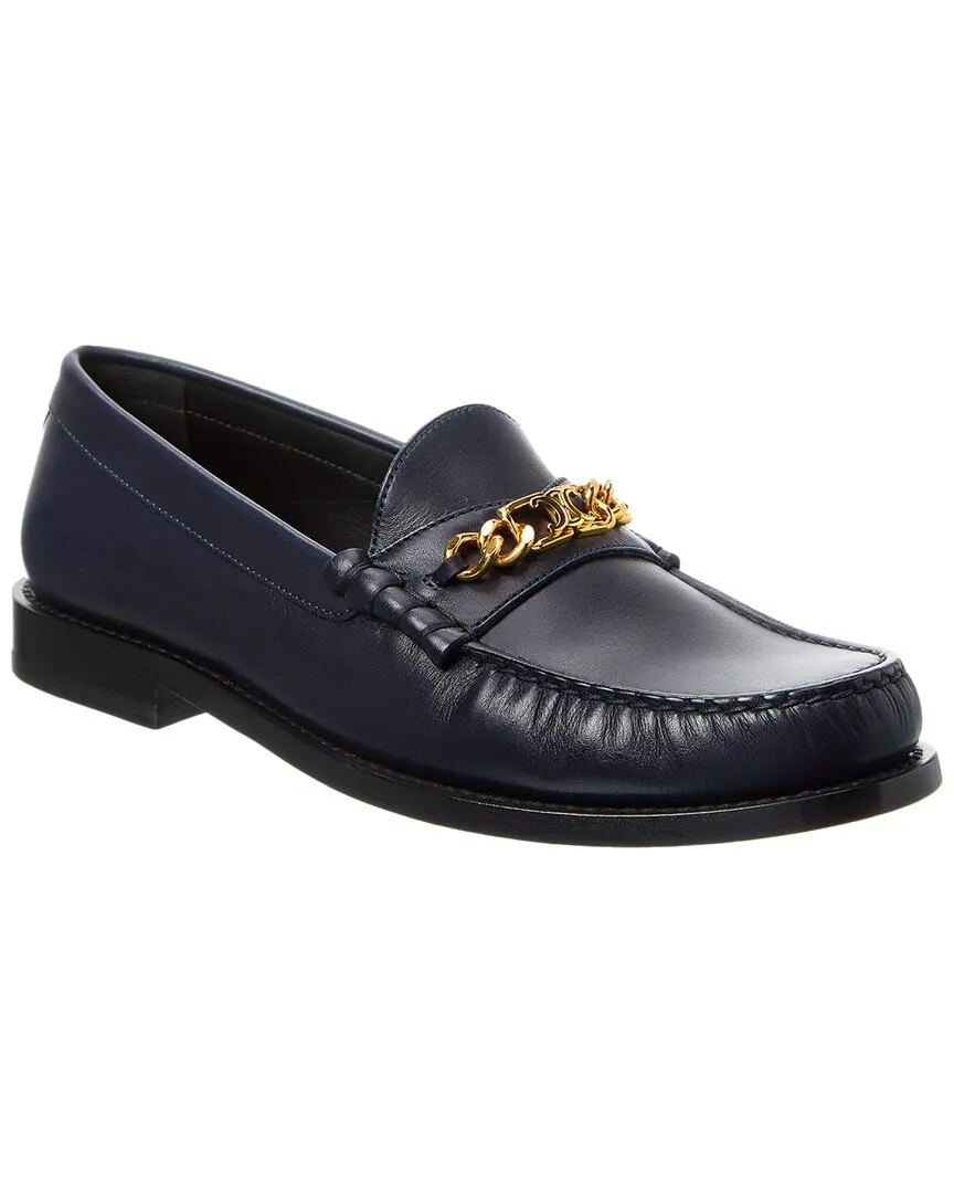 CELINE Logo Leather Loafer