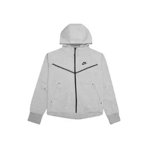 Nike Sportswear Women's Tech Fleece Windrunner Full Zip Hoodie Dark Grey Heather/Black (women) by StockX