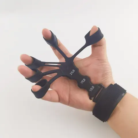 Five-Finger Grip Strength Trainer, Adjustable Resistance Wrist Puller, Ergonomic Design, Portable Gym & Rehabilitation Training Tool, Hand Grip Strengthener, Grip Training Aids, Training Fitness Equipment