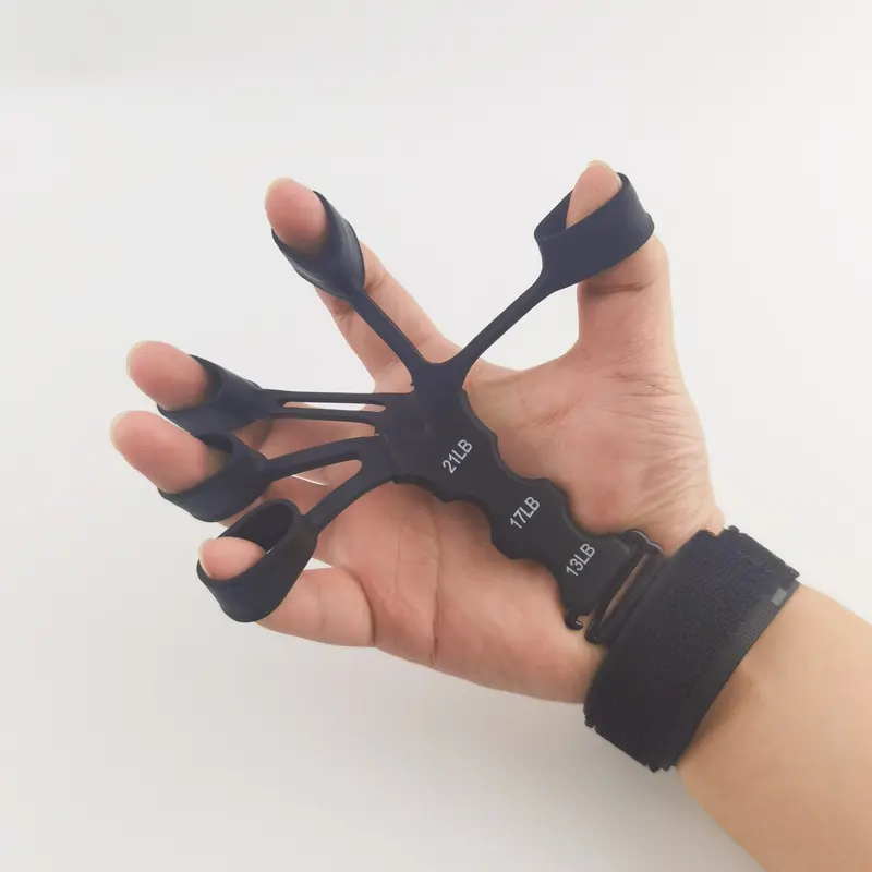 Five-Finger Grip Strength Trainer, Adjustable Resistance Wrist Puller, Ergonomic Design, Portable Gym & Rehabilitation Training Tool, Hand Grip Strengthener, Grip Training Aids, Training Fitness Equipment