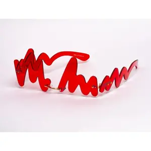 Clear Heartbeat Shades - Sturdy Shield Design, Gradient UV100 Tinted Lenses, Ideal for Spring/Summer Season, Fast Shipping 2-4 Days