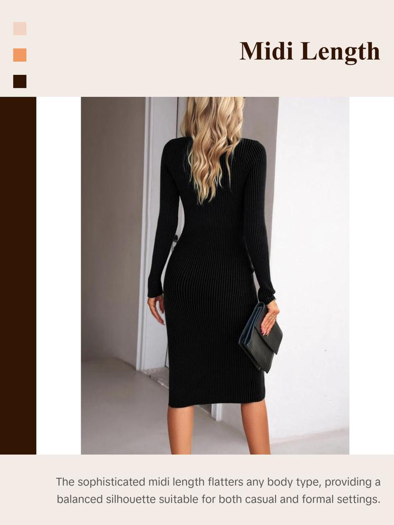 Elegant Ribbed Midi Dress Casual Fabric Womenswear Comfortable free people  ivy tee