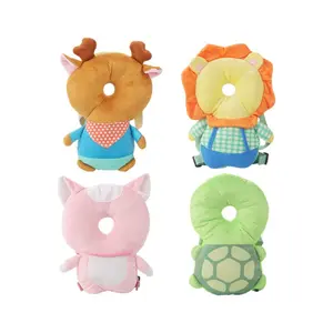 Ultra-Soft Elk/Turtle Plush Toy and cute Animal Head Protection Backpack with adjustable straps. Perfect for toddlers learning to walk. Great gift for Halloween, Christmas, and more! Multipurpose