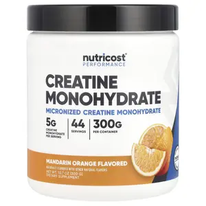 Nutricost Performance, Creatine Monohydrate, Mandarin Orange, 10.7 oz (300 g)