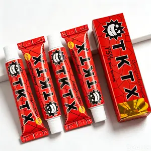 4 Pack TKTX Tattoo Numbing Cream-Red 75% Limited Edition-For Painless Tattooing-Very Strong Tattoo External Cream 10g