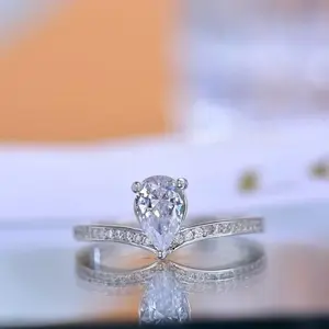 Moissanite Diamond Ring S925 Sterling Silver Women's gift Birthday gift Charming Rings