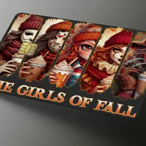 The Girls of Fall Credit Card Skin, Debit Card Covering