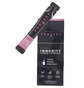 PROTEKT Immunity | Immune Support Liquid Formula with Zinc and Vitamin C | Natural, Sugar-Free Antioxidant and Vitamin Drink Mix Packets